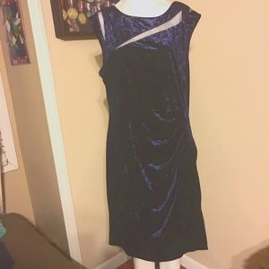 Velvet look dress